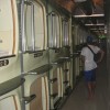 Beds in the capsule hotel