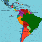 Map of latin america