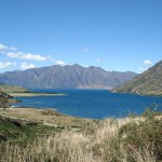 View of a lake in New Zealand