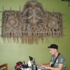 Blogging in a coffee shop in Sydney Australia